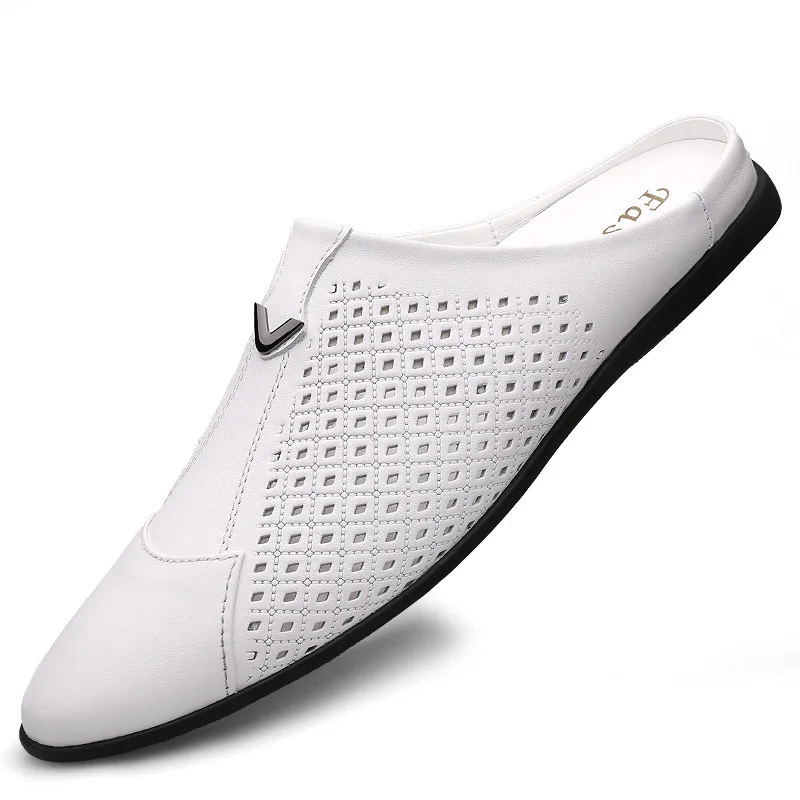 Flip Flop Leather Men - 2022 Người Lớn Mùa Hè Nửa