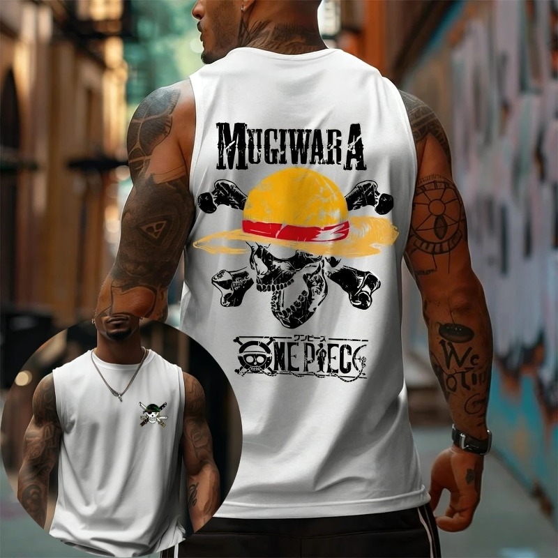 One Piece Mugiwara Straw Hat S - đánh giá và giá Tank Top Muscle