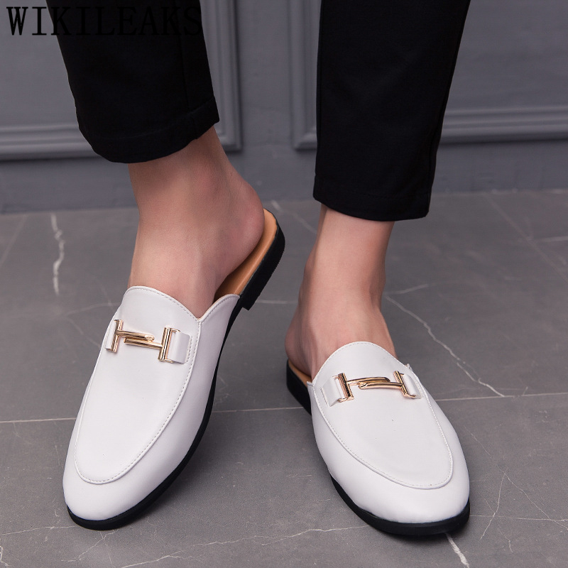 Đen Nửa Giày Cho Nam Giày Da N - đánh giá và giá Flip Flop Leather Men