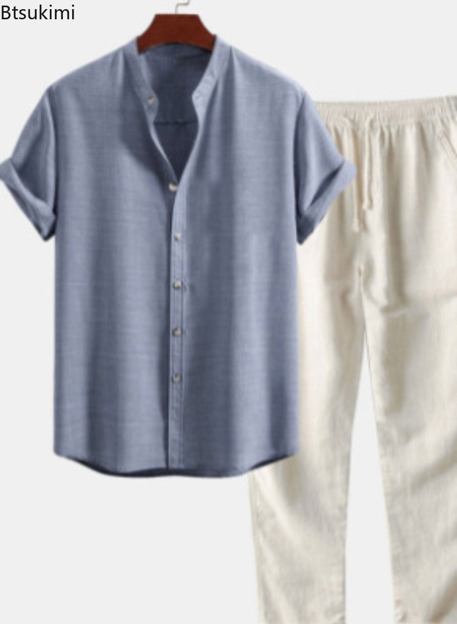2026 Men's Fashion Solid Beach - đánh giá và giá Short Linen Drawstring