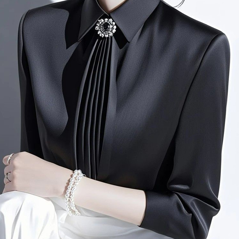 2025 Spring New Temperament Sa - đánh giá và giá Shirt Camp Collar