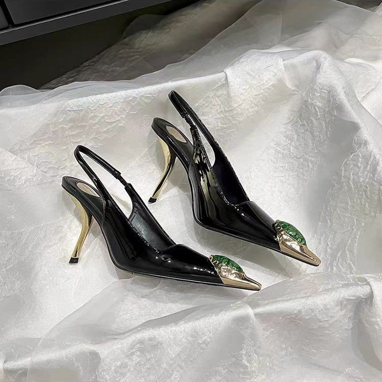 Star style Gemstone Metal Toe  - đánh giá và giá Casual Sandal Leather