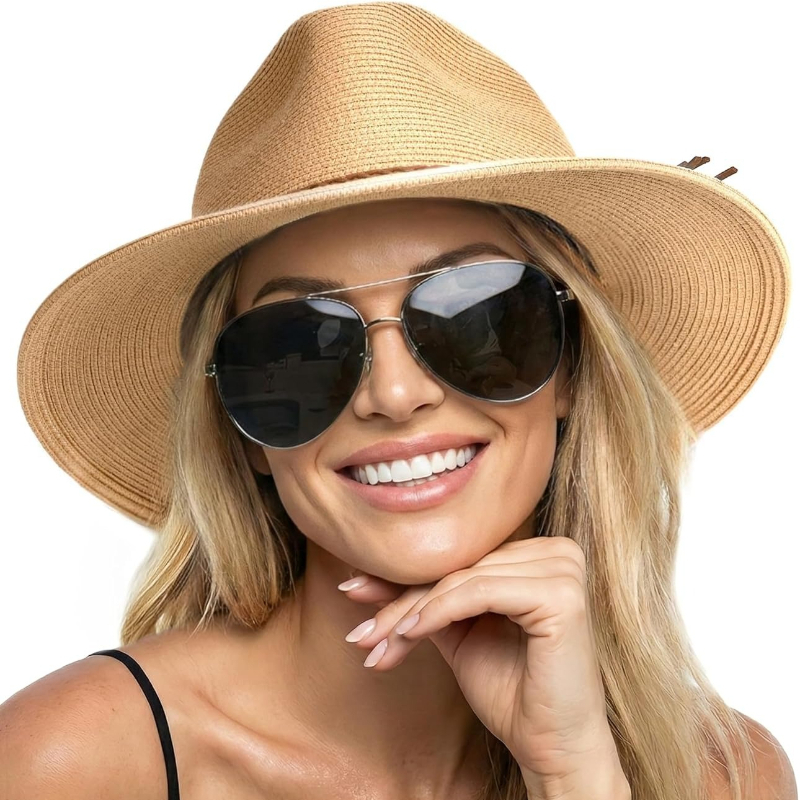 1pc Summer Straw Beach Sun Hat - đánh giá và giá Bucket Hat Straw