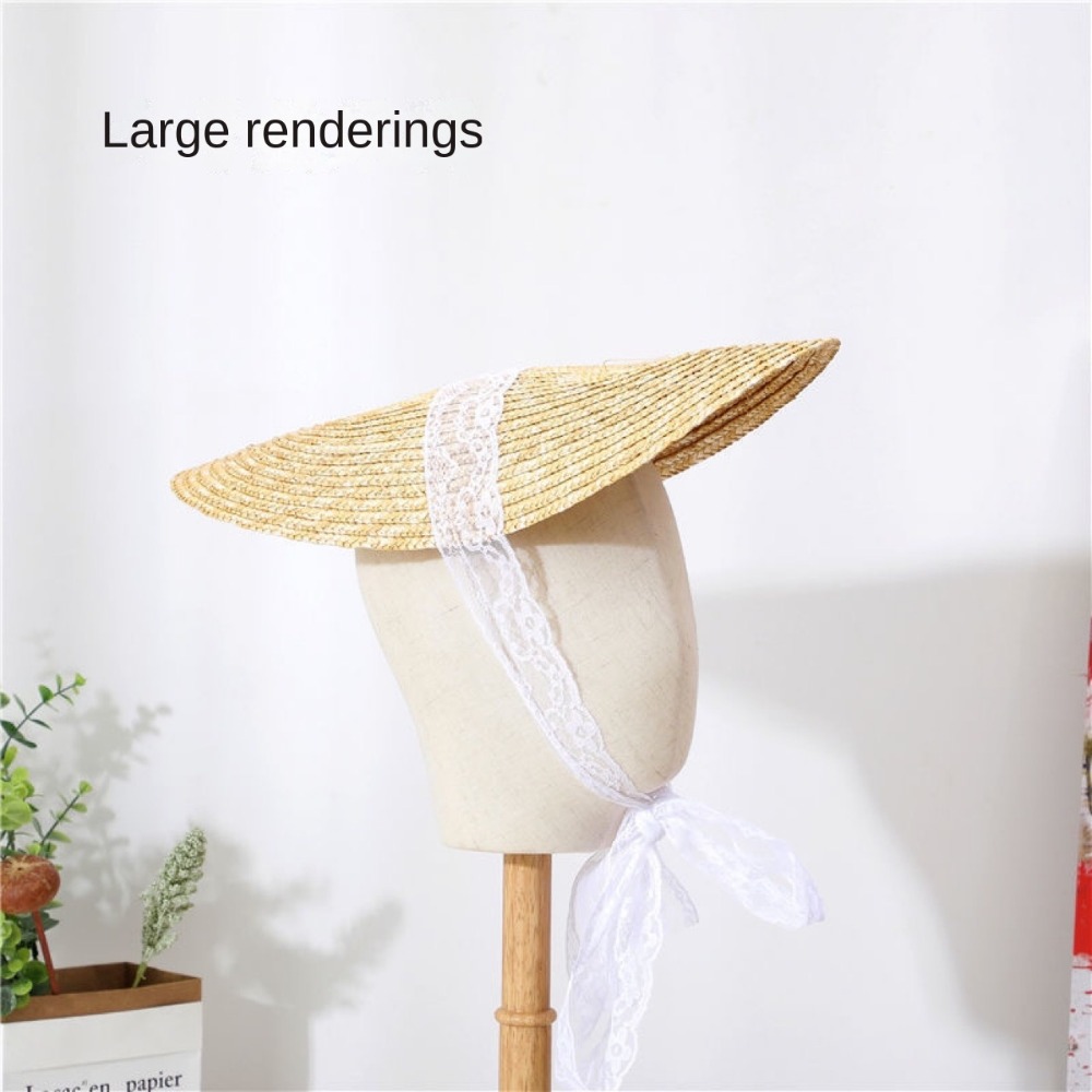 French Style Lolita Straw Hat  - đánh giá và giá Bucket Hat Straw