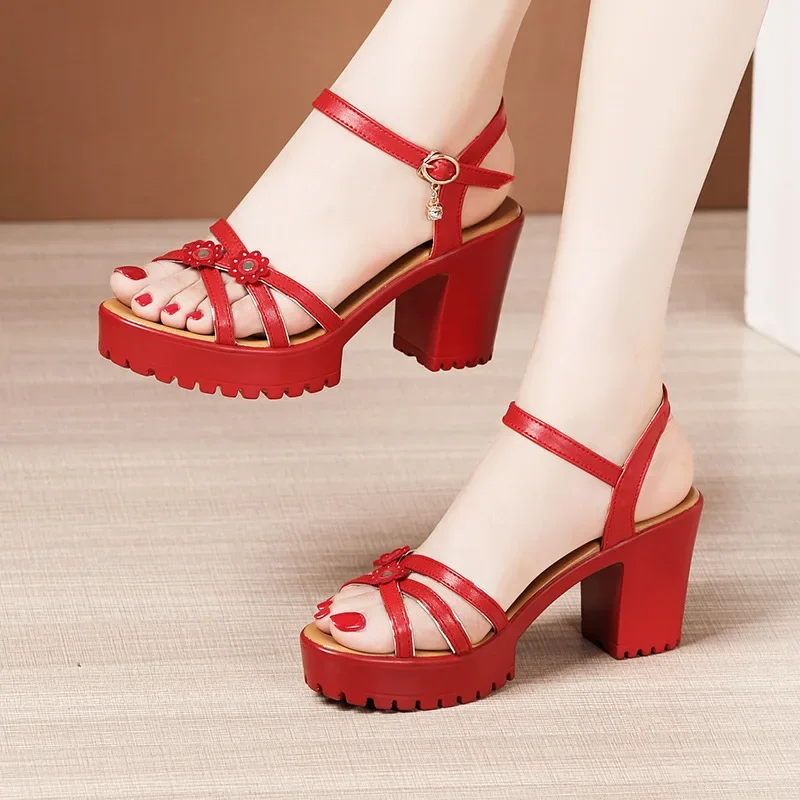 8cm Small Size 32-43 Elegant F - đánh giá và giá Casual Sandal Leather