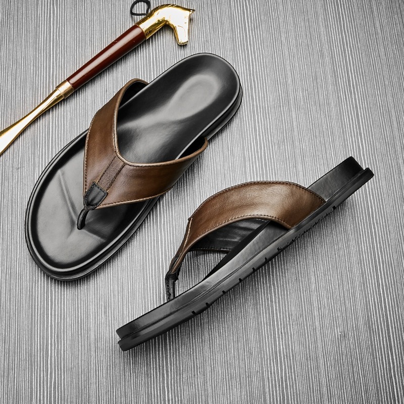 2026 Summer New Mens Genuine L - đánh giá và giá Flip Flop Leather Men