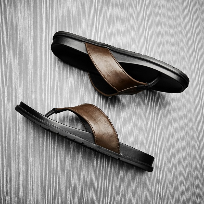 2026 Summer New Mens Genuine L - đánh giá và giá Flip Flop Leather Men